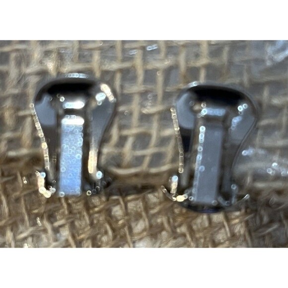 Vtg Faux Crystal Rhinestone Clip On Earrings Costume Jewelry Bling Holiday Party - Picture 5 of 7